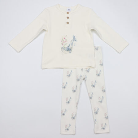 Whale longsleeve set